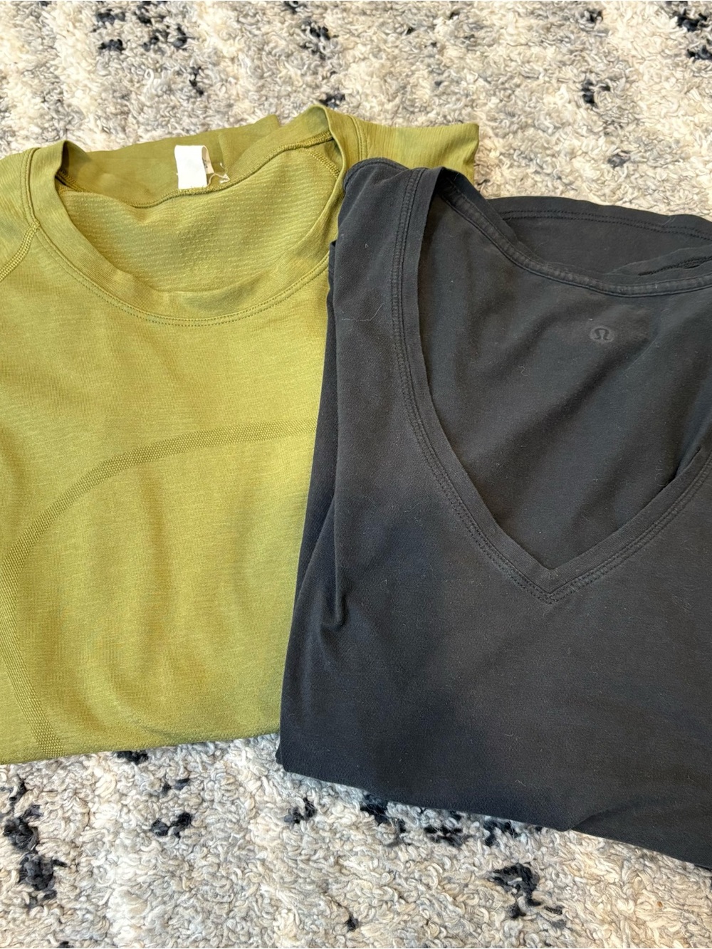 lululemon athletica Olive Green Crewneck Tee